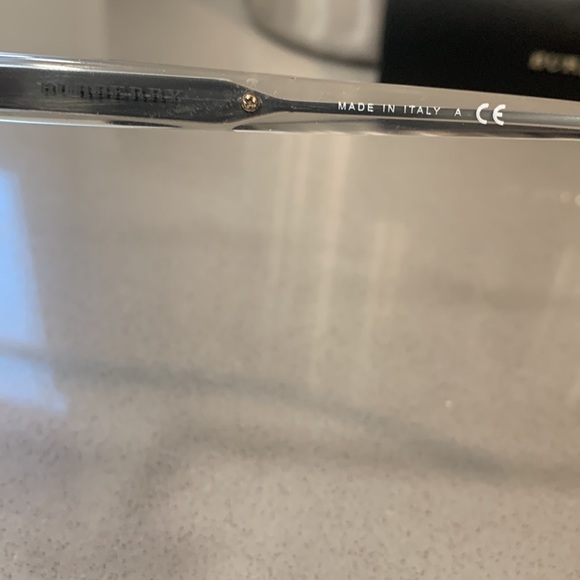 BURBERRY Brushed Brown Metal Rectangle Eyeglasses - Picture 11 of 14